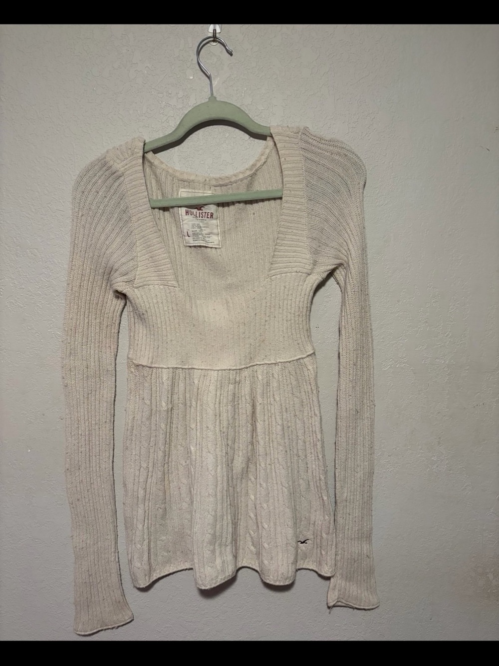 Hollister y2k baby doll knit sweater